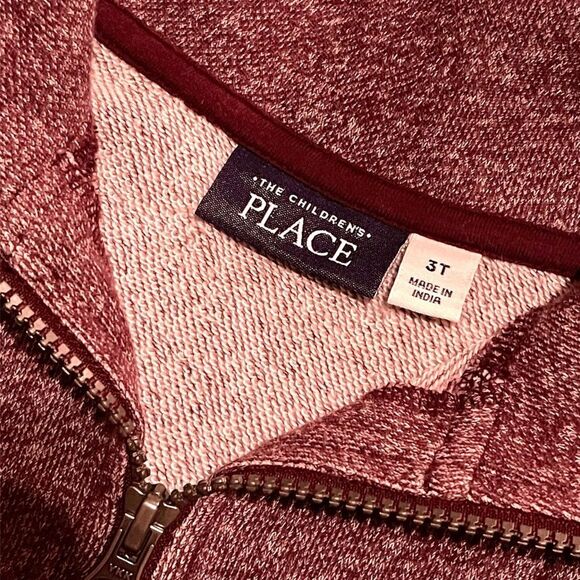 🔥 5 for $30 🔥 The Children’s Place Boys Quarter Zip Fleece Pullover, 3T - Picture 3 of 3